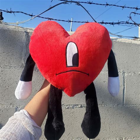 Bad Bunny Heart Plushie Un Verano Sin Ti Heart Plush Etsy New Zealand