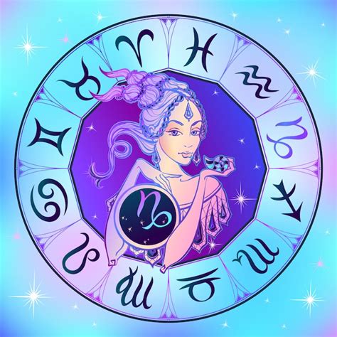 Znak Zodiaku Koziorożec Piękna Dziewczyna Horoskop Astrologia