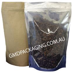 GMD Packaging Pty Ltd 1Kg With Zip Clear Kraft