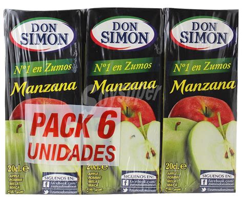 Don Simón Zumo de manzana con vitamina C Pack 6x20 cl