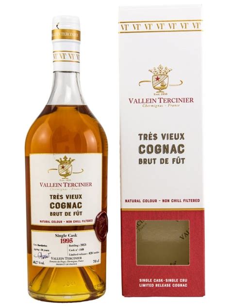 Vallein Tercinier 1995 Trés Vieux Cognac Brut de Fût