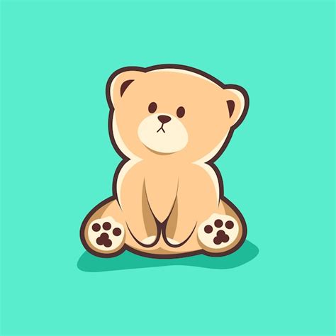 Logo Lindo Oso Vector Premium