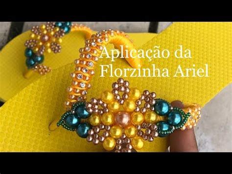 Aplica O Da Florzinha Ariel No Chinelo Decora Es Em Chinelos De