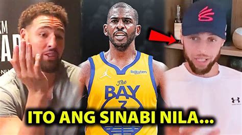 Sinabi Ito Ni Steph At Klay Tungkol Sa Trade Ni Chris Paul Sa Warriors