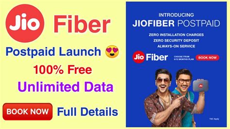 Jiofiber Postpaid Launched Unlimited Data Jiofiber