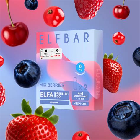 Elf Bar ELFA CP Mix Berries Nikotinfrei Prefilled Pods günstig bestellen