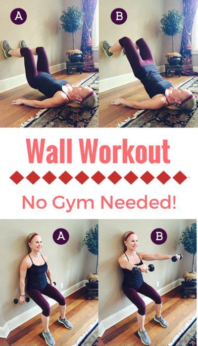 Wall Workout Pilates Workout Cardio Workout Wall Exercise Workout