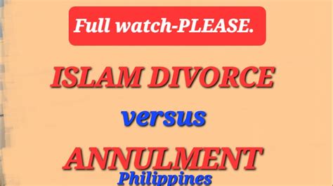 What Are The Differences Of Islam Divorce And Annulment Process Islam