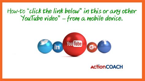 How To Click The Link Below Any Youtube Video From A Mobile Device Youtube Video Descriptions