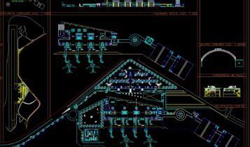 40 Site Drainage Layout Plan And Sections Details CAD