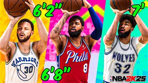 The BEST Jumpshot For EVERY Height Three Point Rating In NBA 2K25