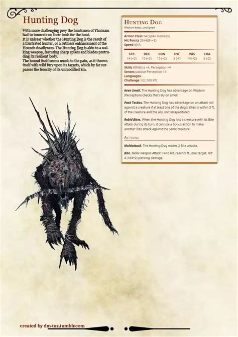 Bloodborne Monster Manual By DM Tuz Part 1 Dnd Monsters Dnd