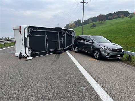 Rorschacherberg Sg A Wohnanh Nger Nach Selbstunfall Auf Autobahn