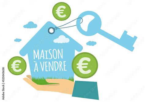 Maison à vendre tenir dans la main propriété sur terrain avec clé d