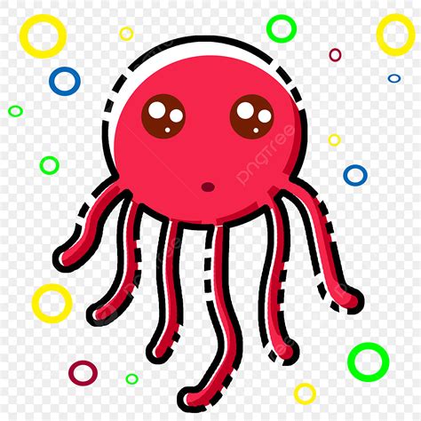 Red Squid Clipart Transparent Png Hd Red Squid Octopus Squid