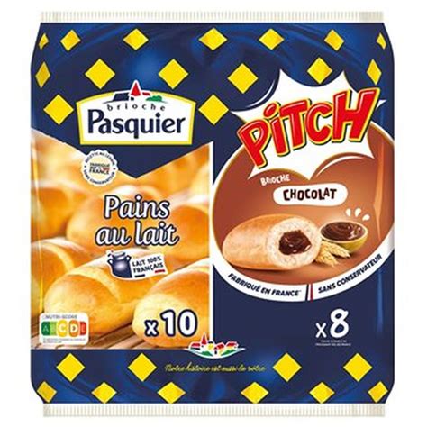 PASQUIER Pitch Pain au lait et brioches fourrées au chocolat