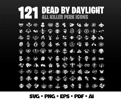 Dead by Daylight Killer All Perks Vector Bundle Dead by Daylight ...