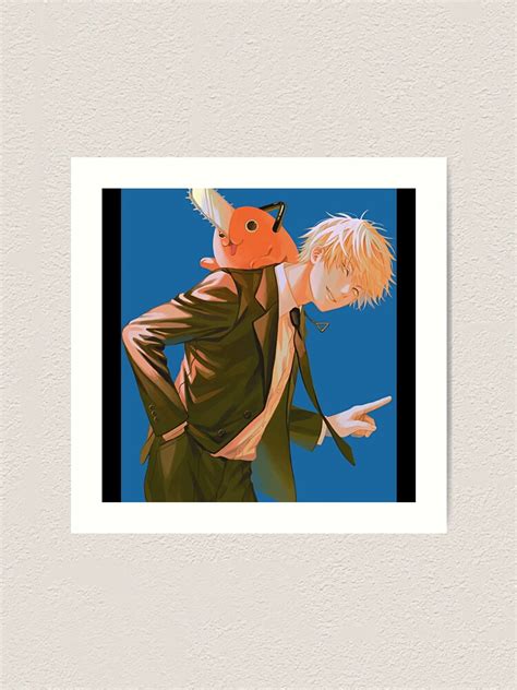 Denji And Pochita Chainsaw Man Art Print For Sale By BluePencilArt