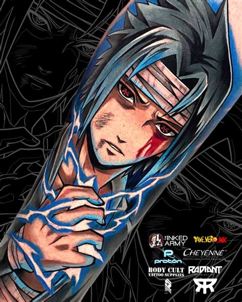 Sasuke Uchiha Tattoo By Dave Vero Ink Tatuagem Do Naruto Tatuagem