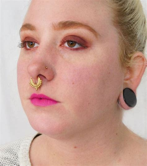 Mm G Septum Ring Mm Nose Bull Hoop Body By Bandaruorganics