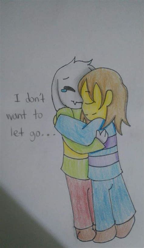 Asriel And Frisk Hugging Undertale Amino