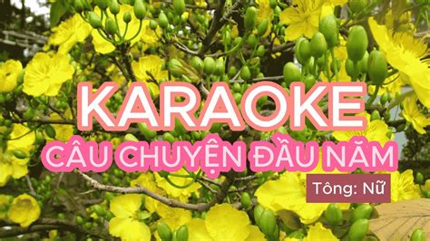 Karaoke Câu Chuyện Đầu Năm Tone Nữ Tma Youtube