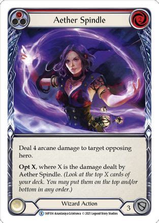 Aether Spindle Red History Pack Vol Flesh And Blood Tcg