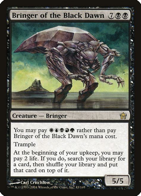 Bringer Of The Black Dawn Fifth Dawn Magic The Gathering Poromagia