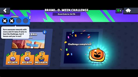 Completing The Brawl O Ween Challenge Brawl Stars YouTube