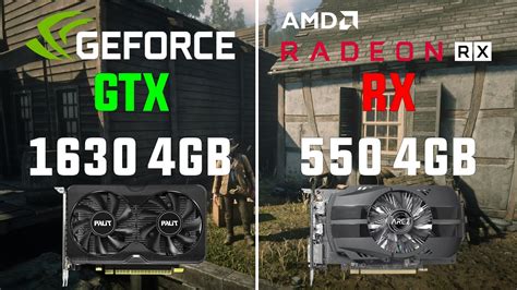 Gtx 1630 4gb Vs Rx 550 4gb Test In 8 Games Youtube