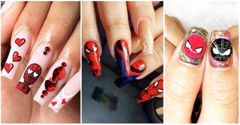 Updated Amazing Spiderman Nail Designs