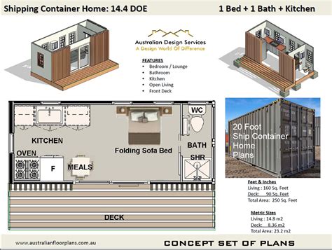 Cargo Container House Plans Concept House Plans Concept Blueprints USA ...