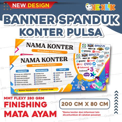 Jual Spanduk Banner Konter Pulsa Banner Spanduk Konter Murah