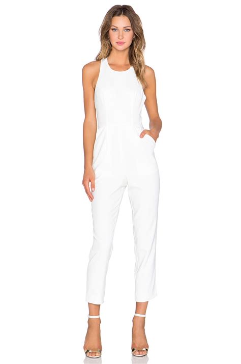 Nbd X Naven Twins Take A Bow Jumpsuit In Optic Revolve