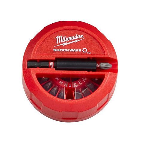 48 32 4011 JUEGO PUNTAS IMPACTO SHOCKWAVE MILWAUKEE 22PZS RedTool