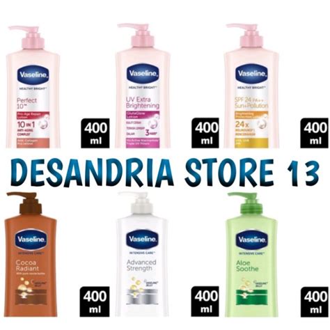 jual vaseline healthy bright hand body lotion ml vaseline hand
