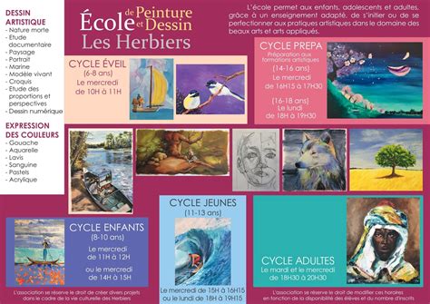 Cole De Peinture Et Dessin Inscriptions Et Portes Ouvertes