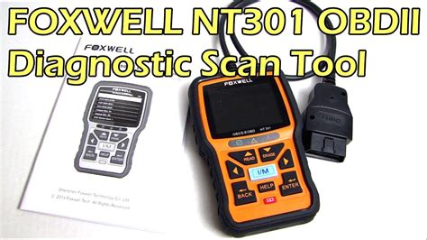 Foxwell Nt301 Obdii Diagnostic Scan Tool Review Youtube