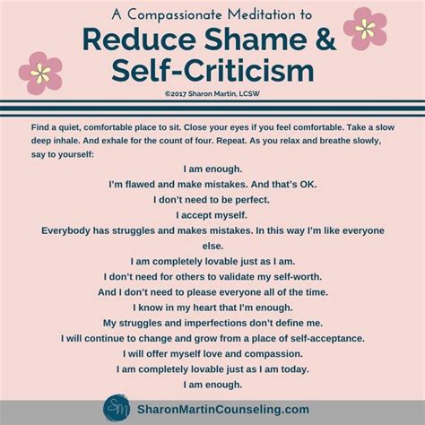 Healing Shame And Self Criticism Sharon Martin Lcsw Counseling San