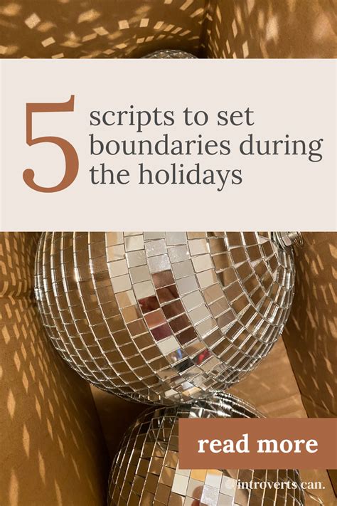 Scripts To Set Boundaries During The Holidays Introvertscan Co