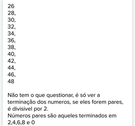 Números Divisíveis Por 2 - 6