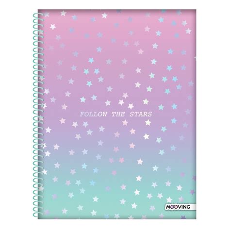 CUADERNO MOOVING PASTEL UNIVERSITARIO A4 TAPA FLEXIBLE 80 HOJAS RAYADO