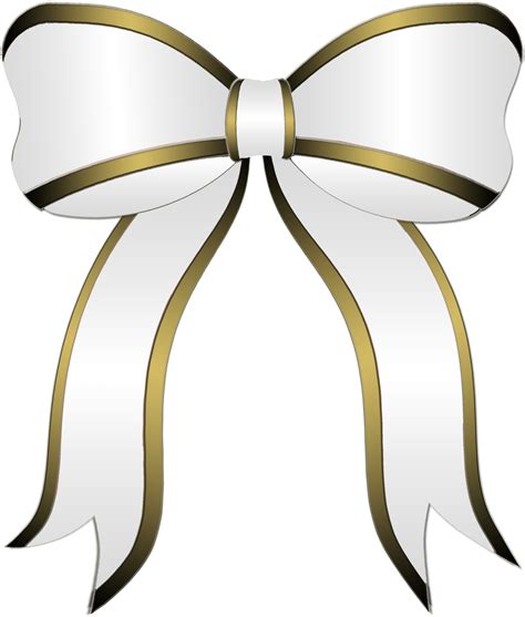 White Bow Clip Art at Clker.com - vector clip art online, royalty ...