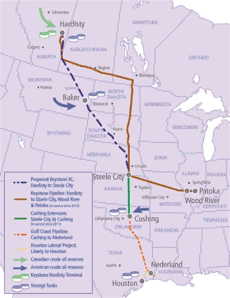 Keystone Pipeline Path Map