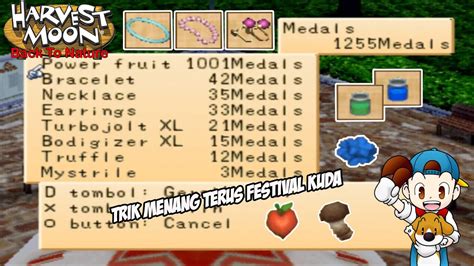 Cara Agar Menang Terus Festival Kuda Di Emulator Harvest Moon Back To