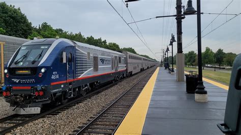 Amtrak Saluki Passing Flossmoor Il Youtube