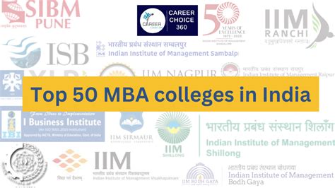 Top 50 MBA Colleges In India Career Choice 360