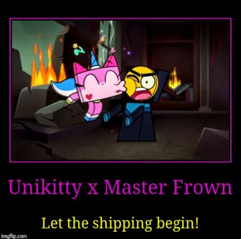 Unikitty X Master Frown Kiss By Xxmisery Severityxx On Deviantart