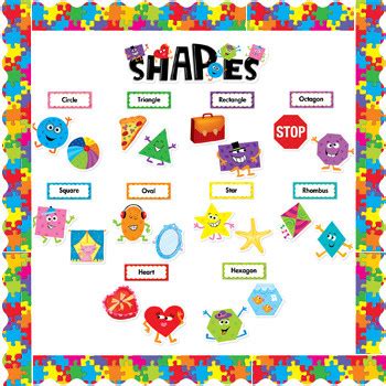 Classroom Display Resources | Shapes Bulletin Set with Border. Free ...