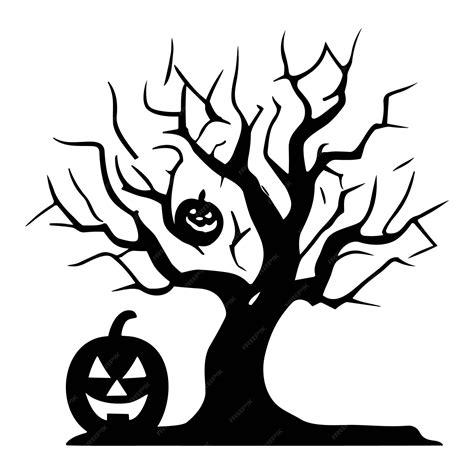 Premium Vector | Halloween tree vector art design